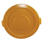 Plastic Gator Lid for 44 Gallon Container Receptacle Round - Yellow